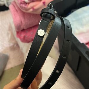 Madden Girl Sleek Black Belt